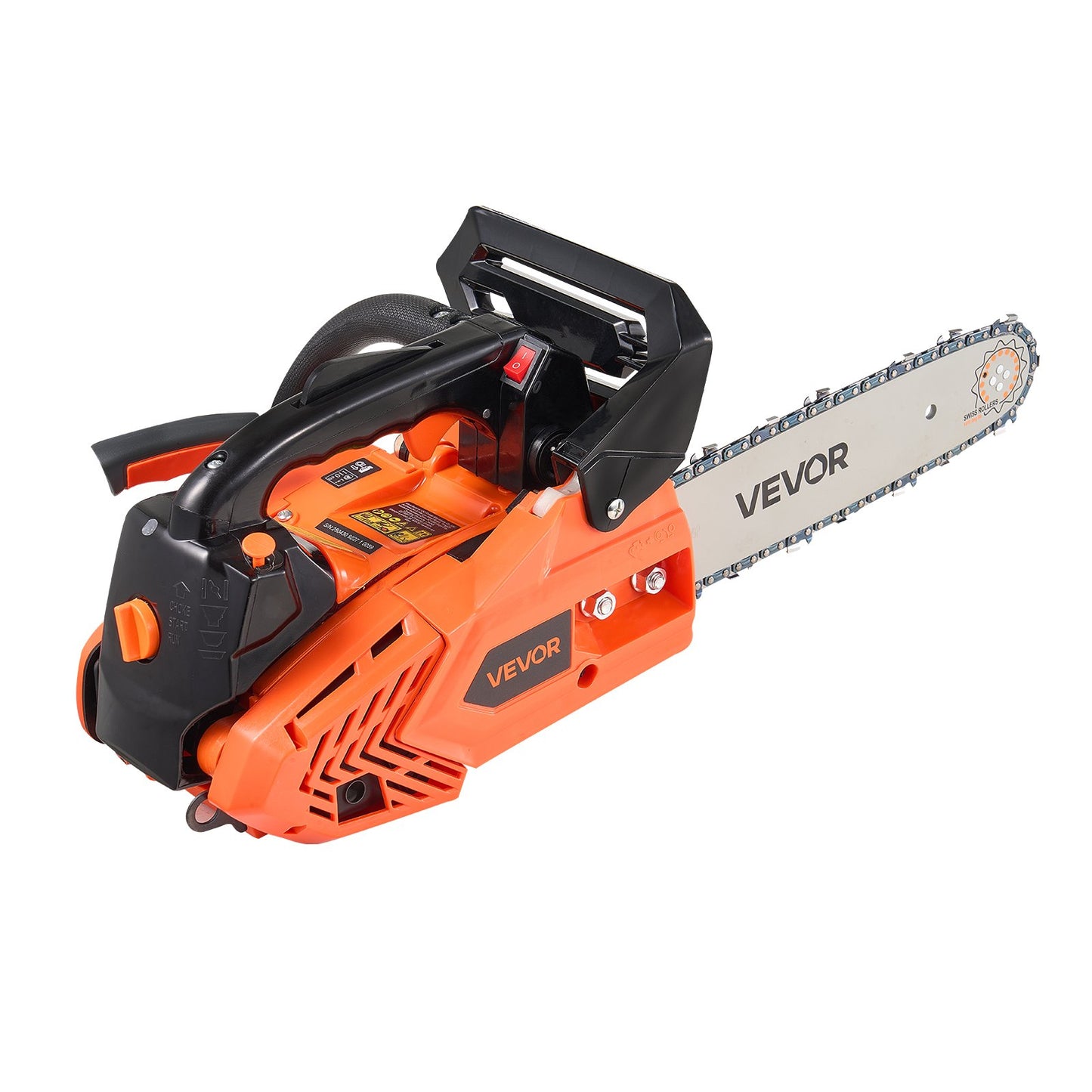 25 cc Gas Chainsaw, 305 mm Gas Powered Chainsaw, 0.75 kW Power Chain Saw with Non-Slip Handle, Gas-Powered Chainsaws with Dual Fuel Tanks, For Wood Cutting, Tree Trimming, and Land Clearing - Image 9