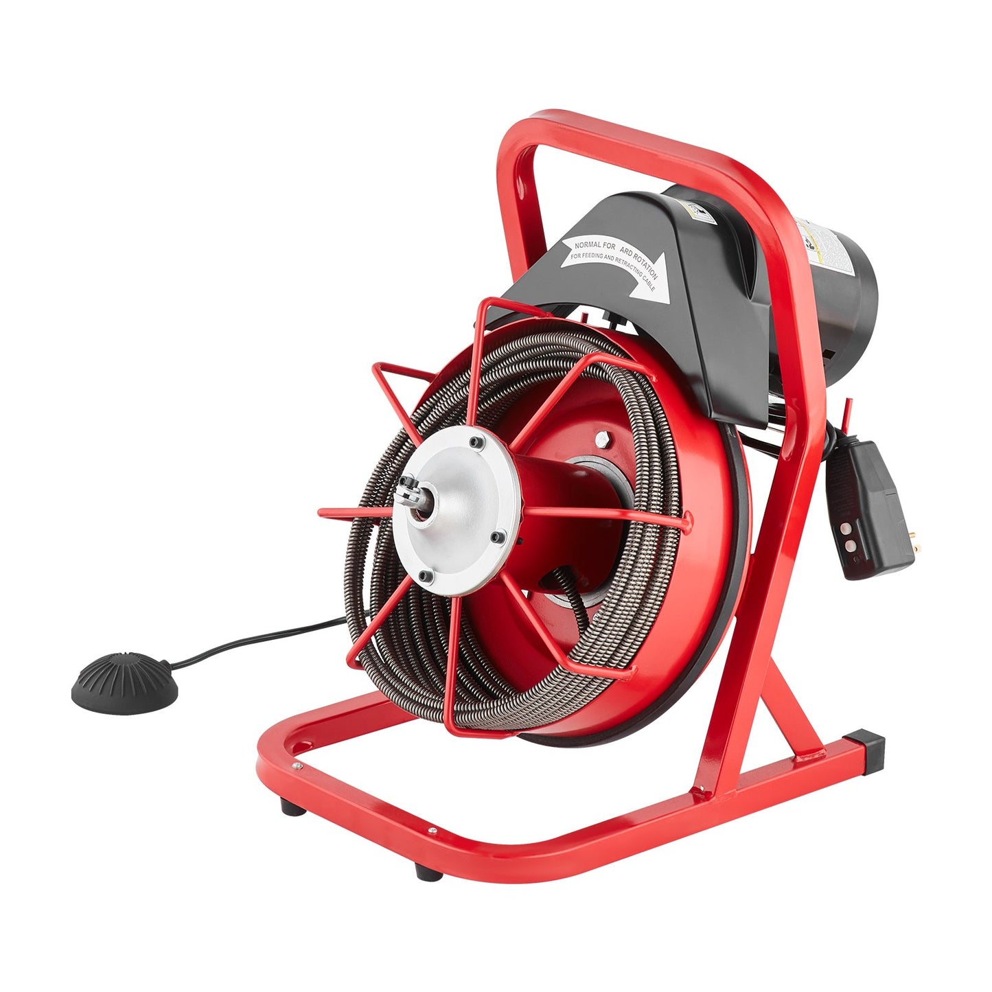 Drain Cleaner Machine Drain Auger 50FT x 3/8 Inch Manual Feed & 4 Cutters - Image 9