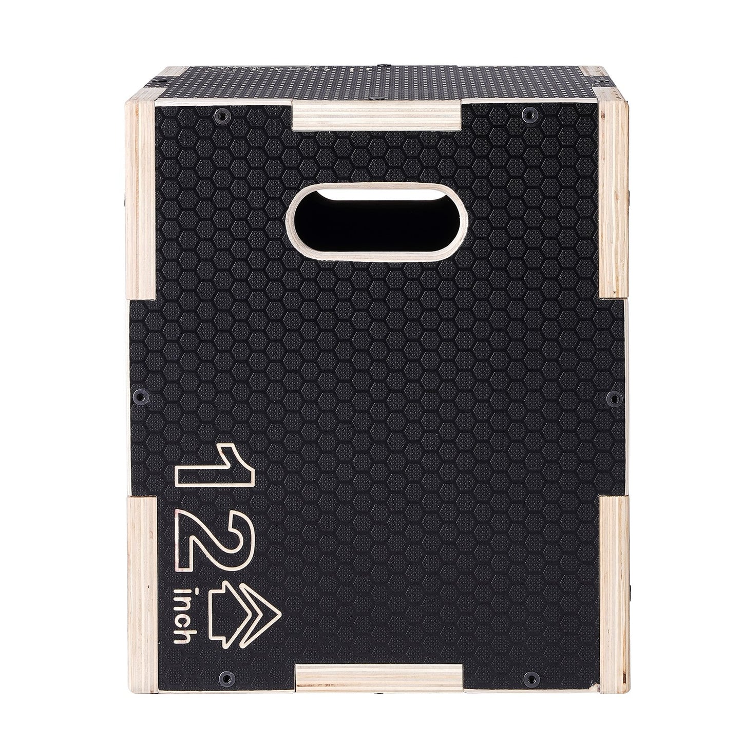 3 in 1 Plyometric Jump Box, 16/14/12 Inch Wooden Plyo Box, Platform & Jumping Agility Box, Anti-Slip Fitness Exercise Step Up Box for Home Gym Training, Conditioning Strength Training, Black - Image 9