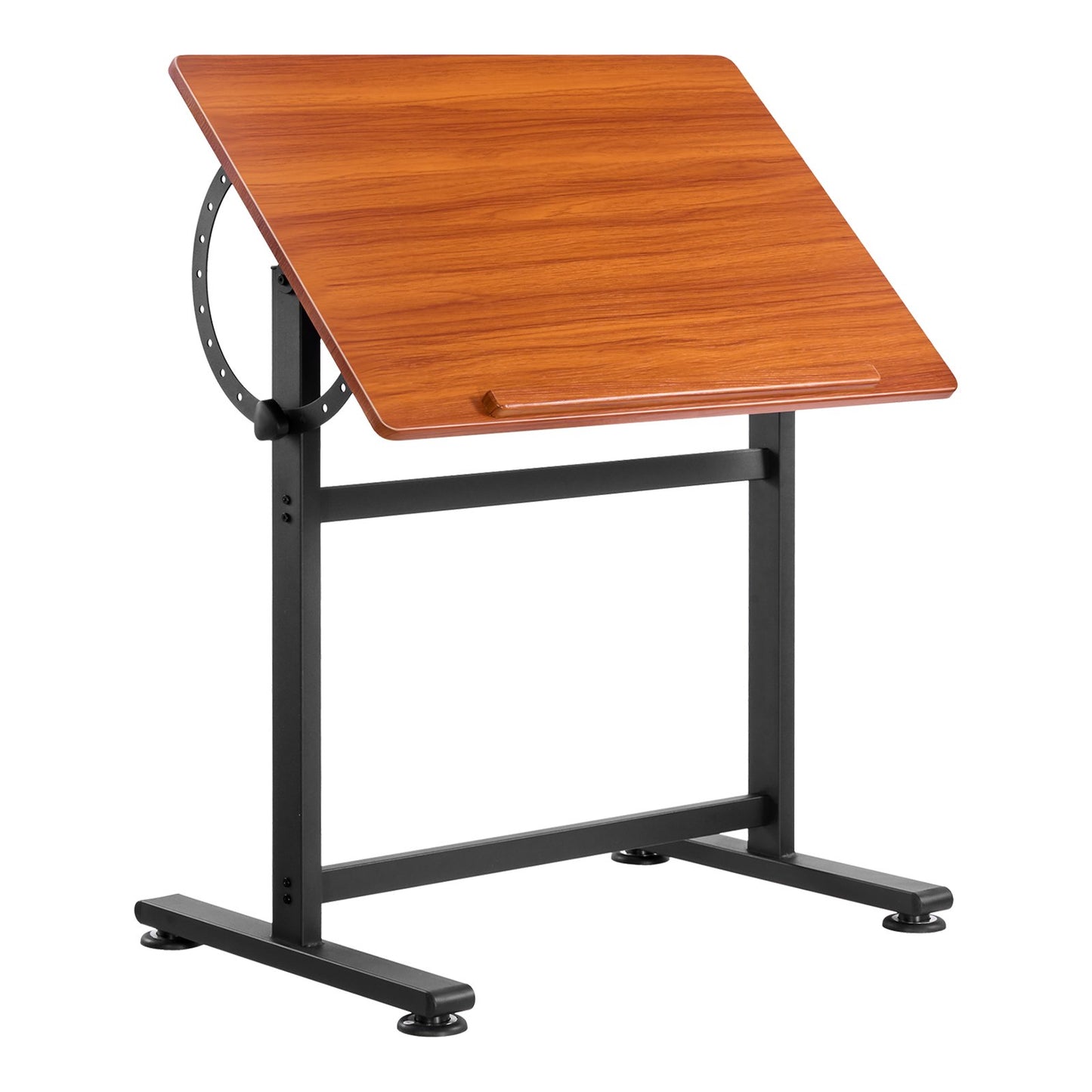 Drafting Table Adjustable 0°–90° Tilt Wooden Drawing Desk with H-Frame - Image 9