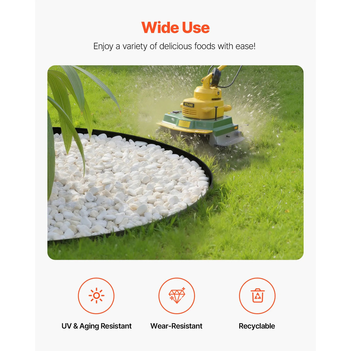 Landscape Edging, 3000 x 4 cm Plastic Garden Border Edging with 120 Spikes, No Dig, Flexible Lawn Edgings Roll, UV-Resistant Mini Fence Borders Pathway Edgings for Flower Beds Yard Paver - Image 6