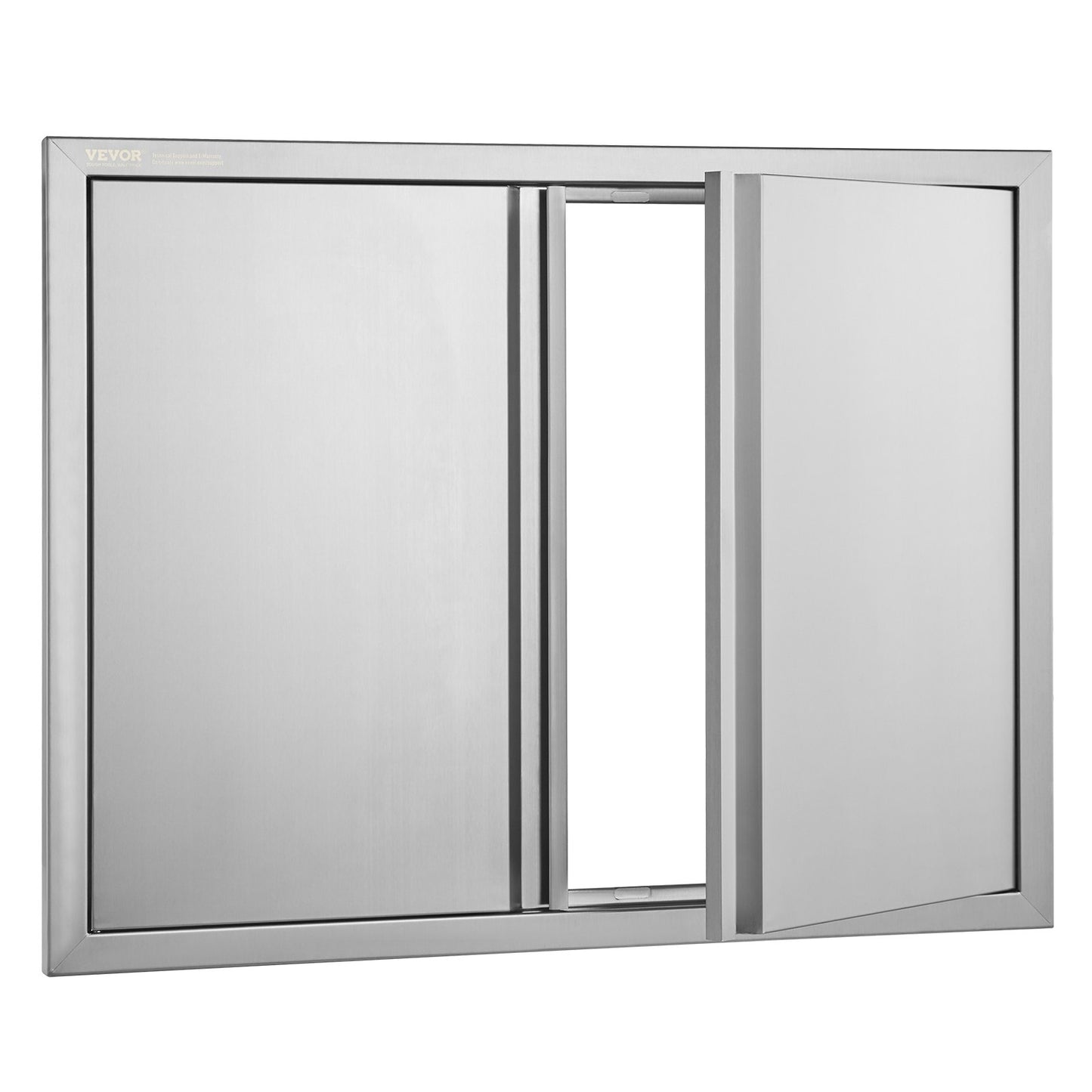 BBQ Access Door, 787x609 mm Double Outdoor Kitchen Door, Stainless Steel Flush Mount Door, Wall Vertical Door with Recessed Handles , for BBQ Island, Grilling Station, Outside Cabinet - Image 9