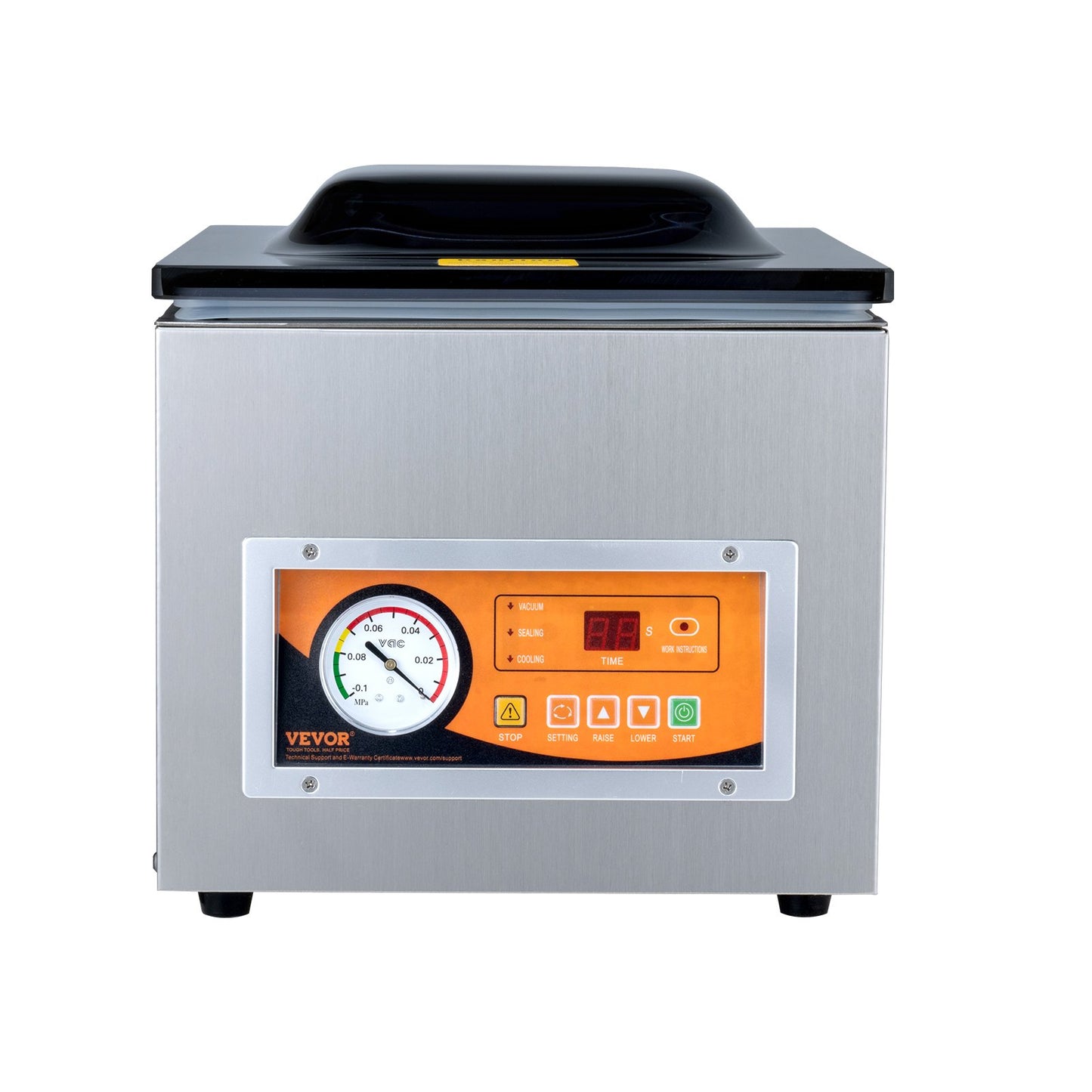 Chamber Vacuum Sealer, 260W Sealing Power, Vacuum Packing Machine for Wet Foods, Meats, Marinades and More, Compact Size with 260 mm Sealing Length, Applied in Home Kitchen and Commercial Use - Image 9
