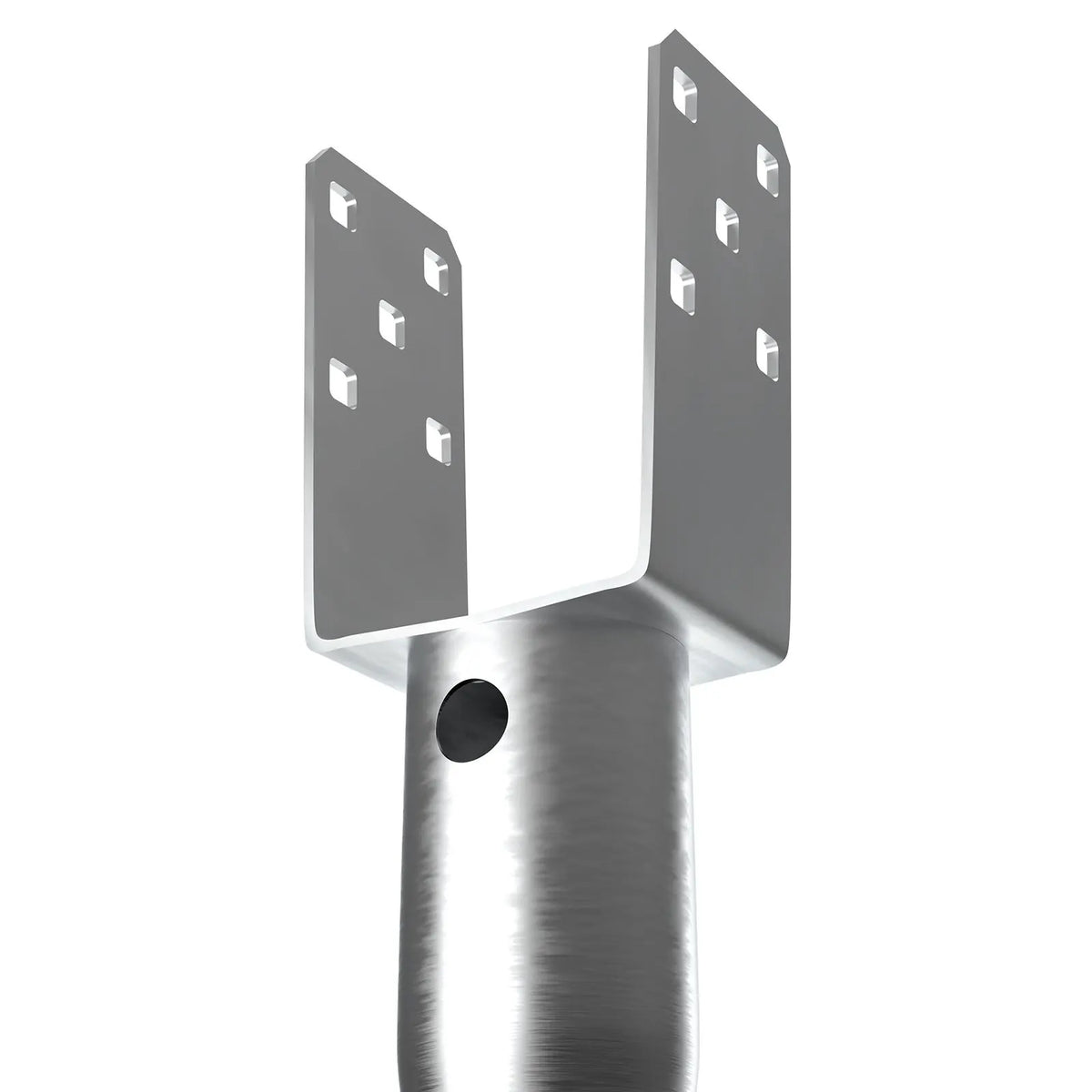 No Dig Ground Anchor, 1 Pack 10 x 7 x 70 cm DIY Screw in Post Stake, Includes 6 Lag Bolts & a Rebar, U-Shape Heavy Duty Steel Post Holder, Great for Mailbox Posts and Fence Posts - Image 9