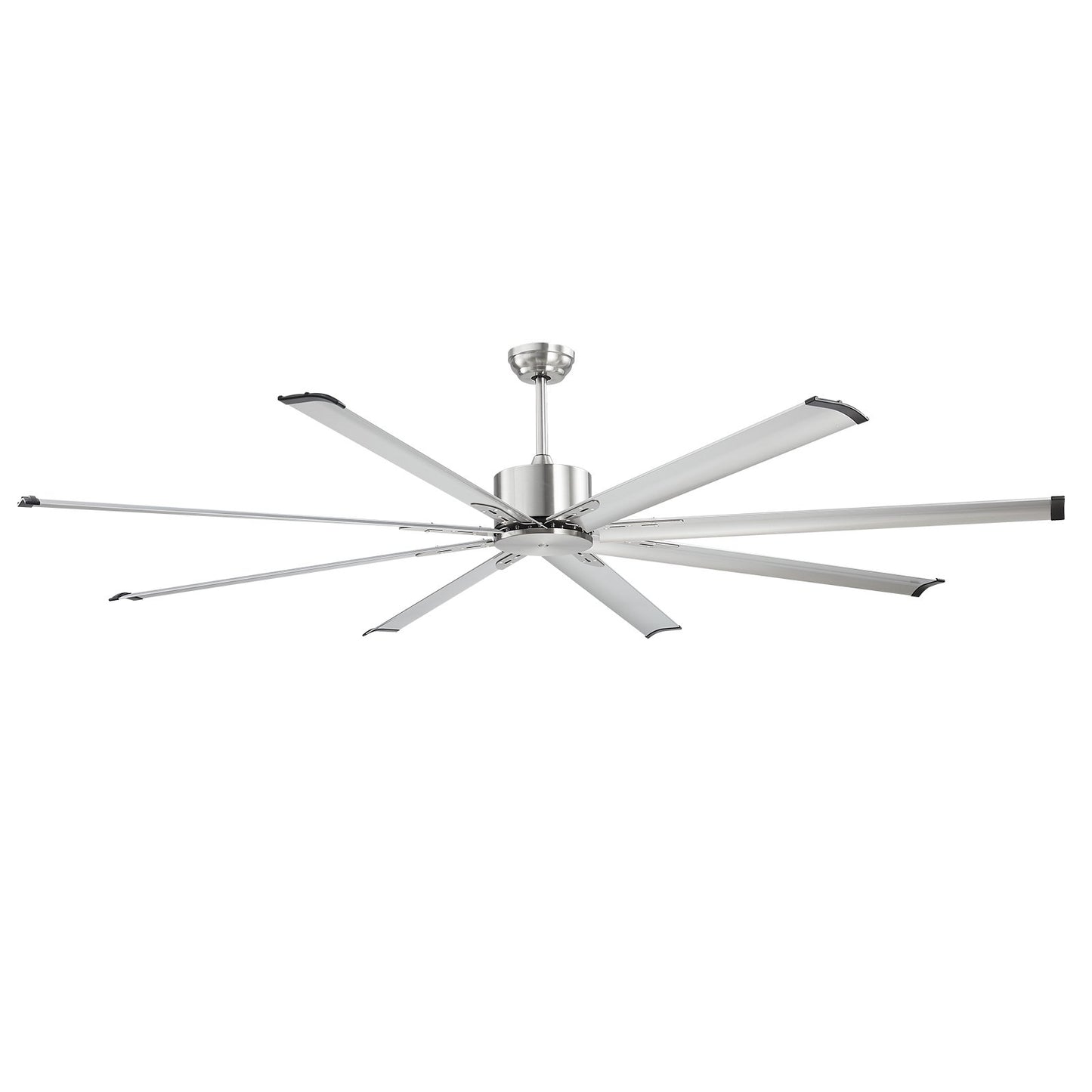 213 cm Ceiling Fan No Light, 6-Speed Remote Control, Aluminum 8-Blade, Reversible DC Motor, Modern Low Profile Flush Mount Fan for Bedroom, Living Room, Patio, Indoor/Outdoor, Brushed Nickel - Image 9