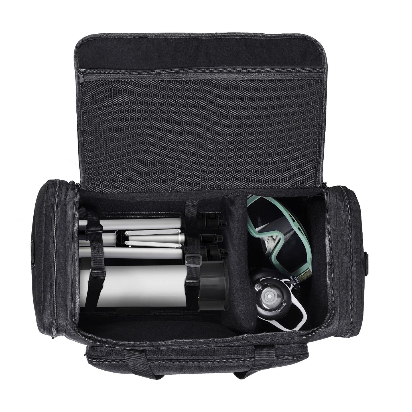 Telescope Case, 560 mm, Telescope Storage Bag with Fixed Buckles, Multi-Pocket & Detachable Divider for Telescope, Shock-Absorbent Telescope Carrying Case to Easily Secure Optical Tube & Tripod - Image 9