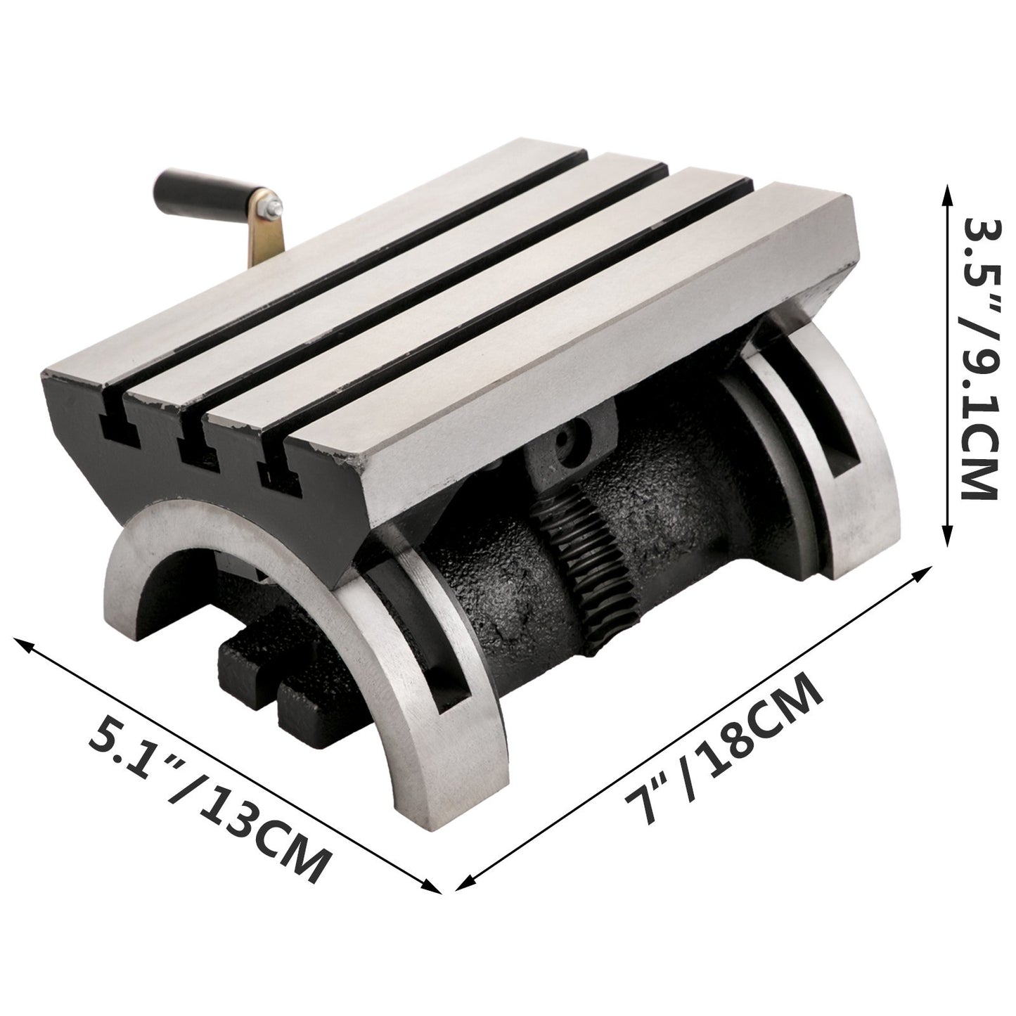 178x125mm Tilting Milling Table Angle Plates Clean Precise Milling Machine - Image 8