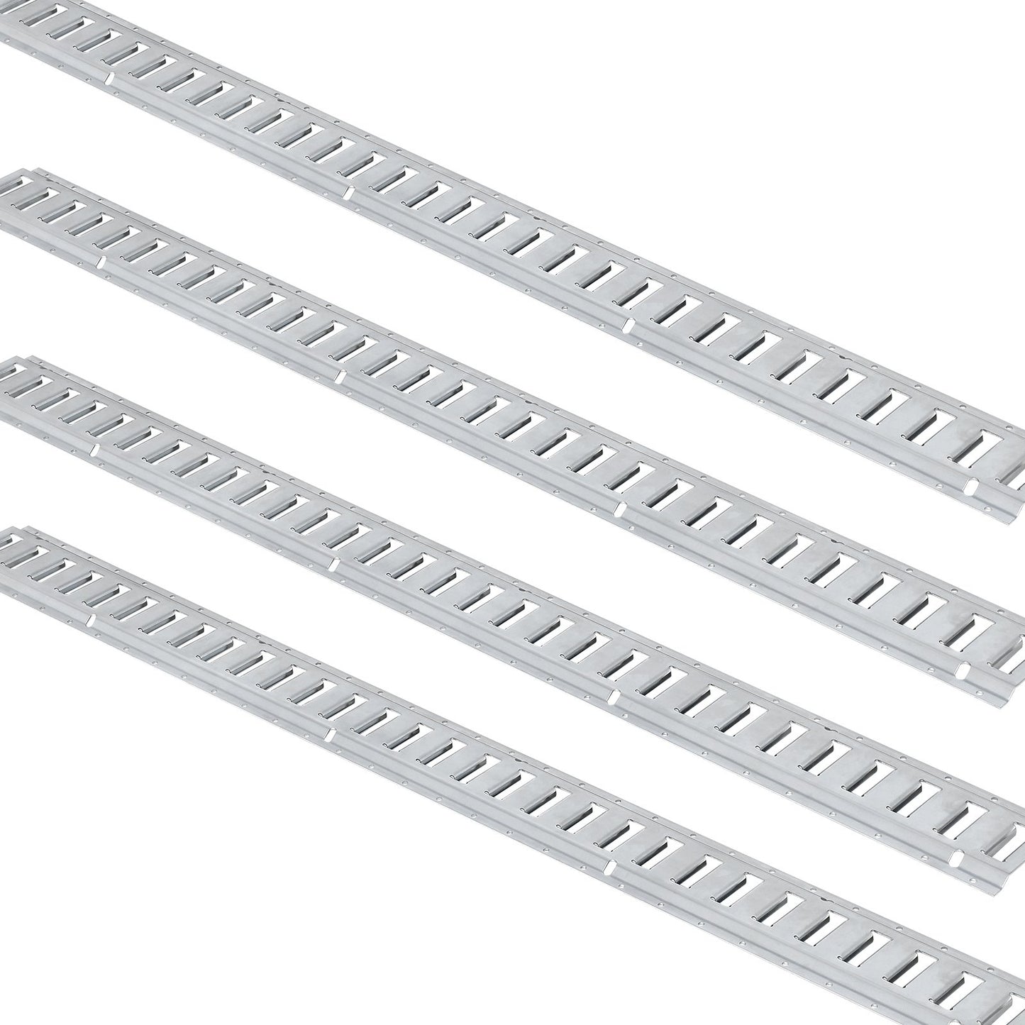 E Track Tie-Down Rail Kit, 24PCS 1524 mm E-Tracks Set Includes 8 Steel Rails & 8 O-Rings & 8 Tie-Offs with D-Ring, Versatile Trailer Securing Accessories for Cargo Motorcycles Bikes, 816 kg Load - Image 9