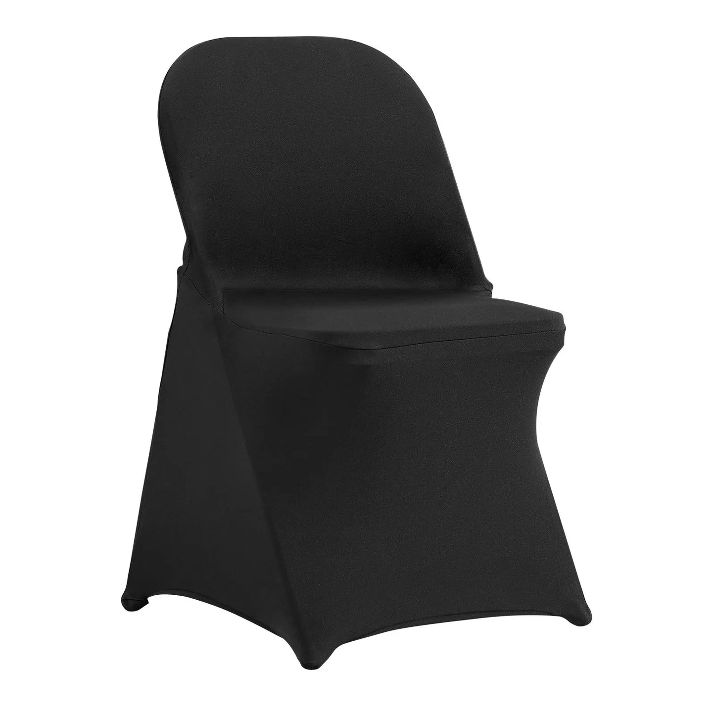 Stretch Spandex Folding Chair Covers, Universal Fitted Chair Cover, Removable Washable Protective Slipcovers, for Wedding, Holiday, Banquet, Party, Celebration, Dining (50PCS Black) - Image 9