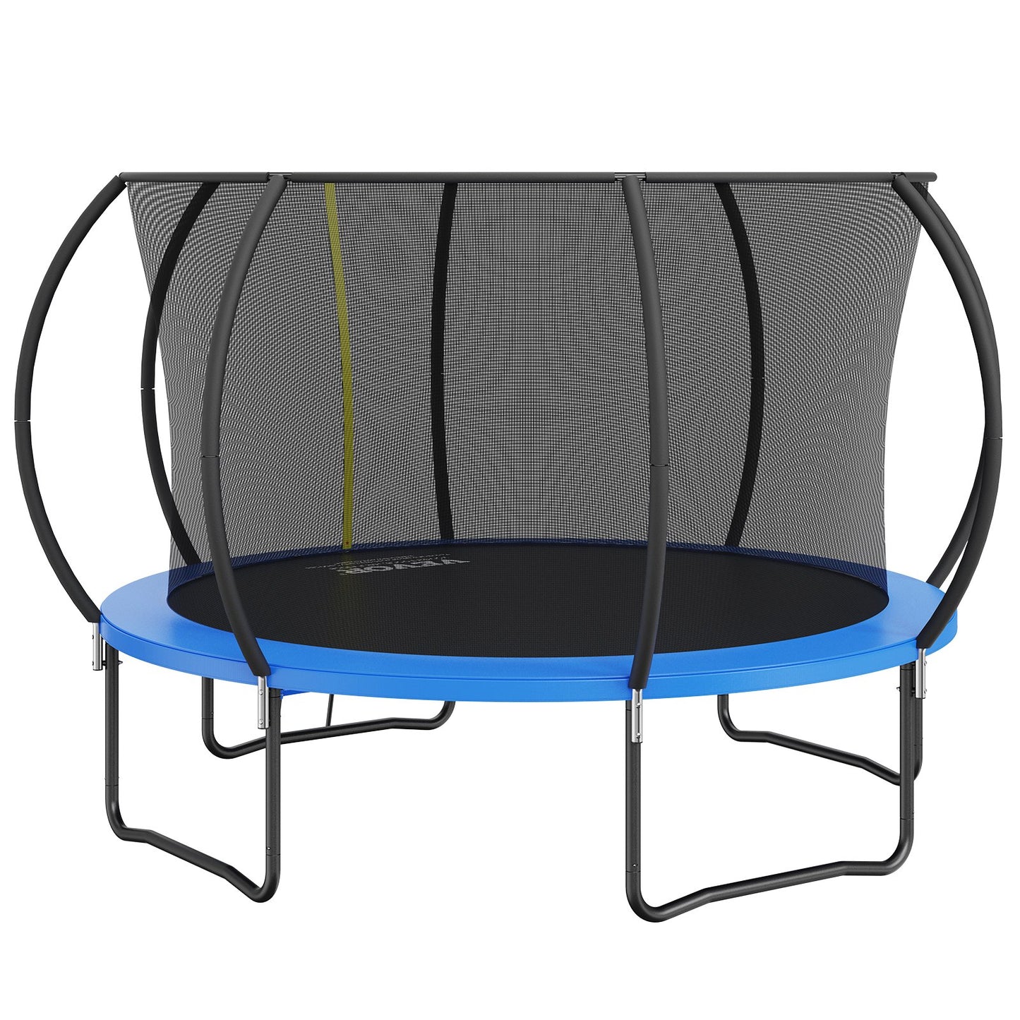 3.66m Trampoline, 181 kg Trampoline with Enclosure Net, Ladder, and Curved Pole, Heavy Duty Trampoline with Jumping Mat and Spring Cover Padding, Outdoor Recreational Trampolines for Kids Adults - Image 9