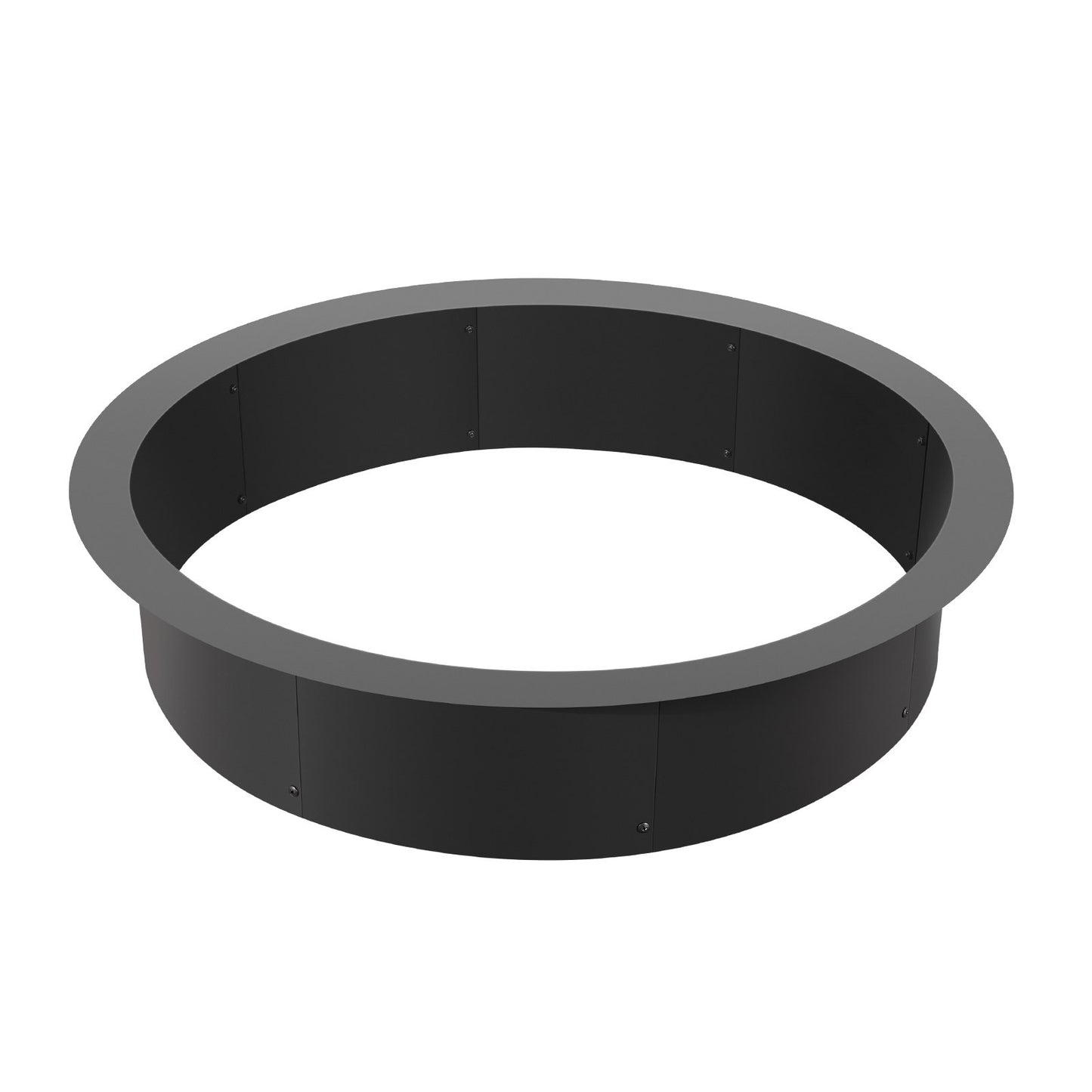 Fire Pit Ring, 40-Inch Outer/36-Inch Inner Diameter, 10inch Height 2.5mm Thick Fire Pit Insert, Heavy Duty Carbon Steel Liner DIY Campfire Ring above or In-Ground, for Outdoor Camping, Bonfires - Image 9
