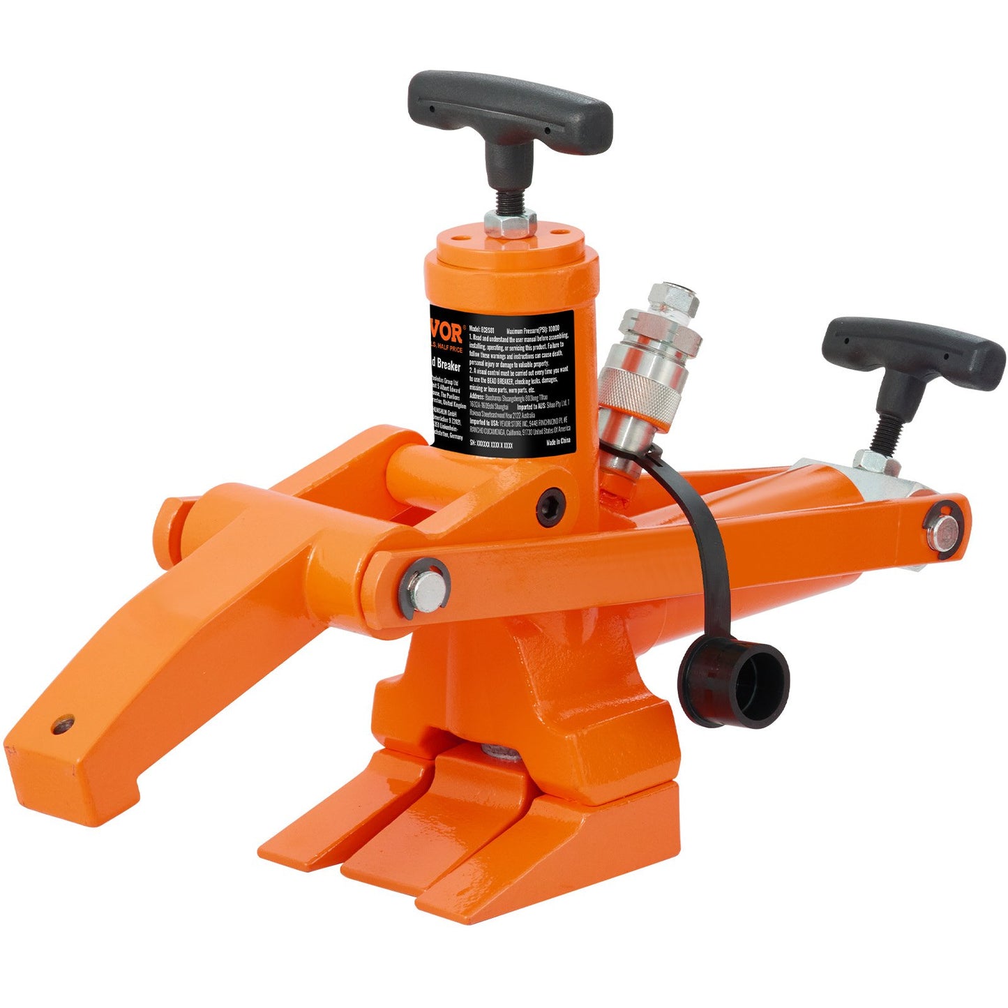 Hydraulic Bead Breaker, 1000 PSI Tire Bead Breaker with Metal Foot Pump, Heavy-duty Steel Bead Breaker Tool for Tractors, Trucks, Buses, Lawn Mowers, ATVs - Image 9