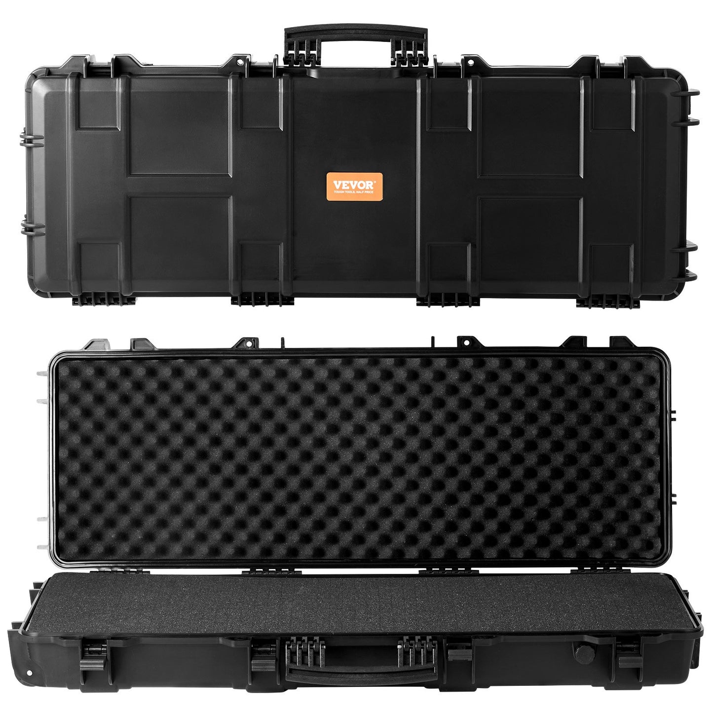 Rifle Case, Rifle Hard Case with 3 Layers Fully-protective Foams, 42 inch lockable Hard Gun Case with Wheels, IP67 Waterproof & Crushproof, for Two Rifles or Shotguns, Airsoft Gun - Image 9