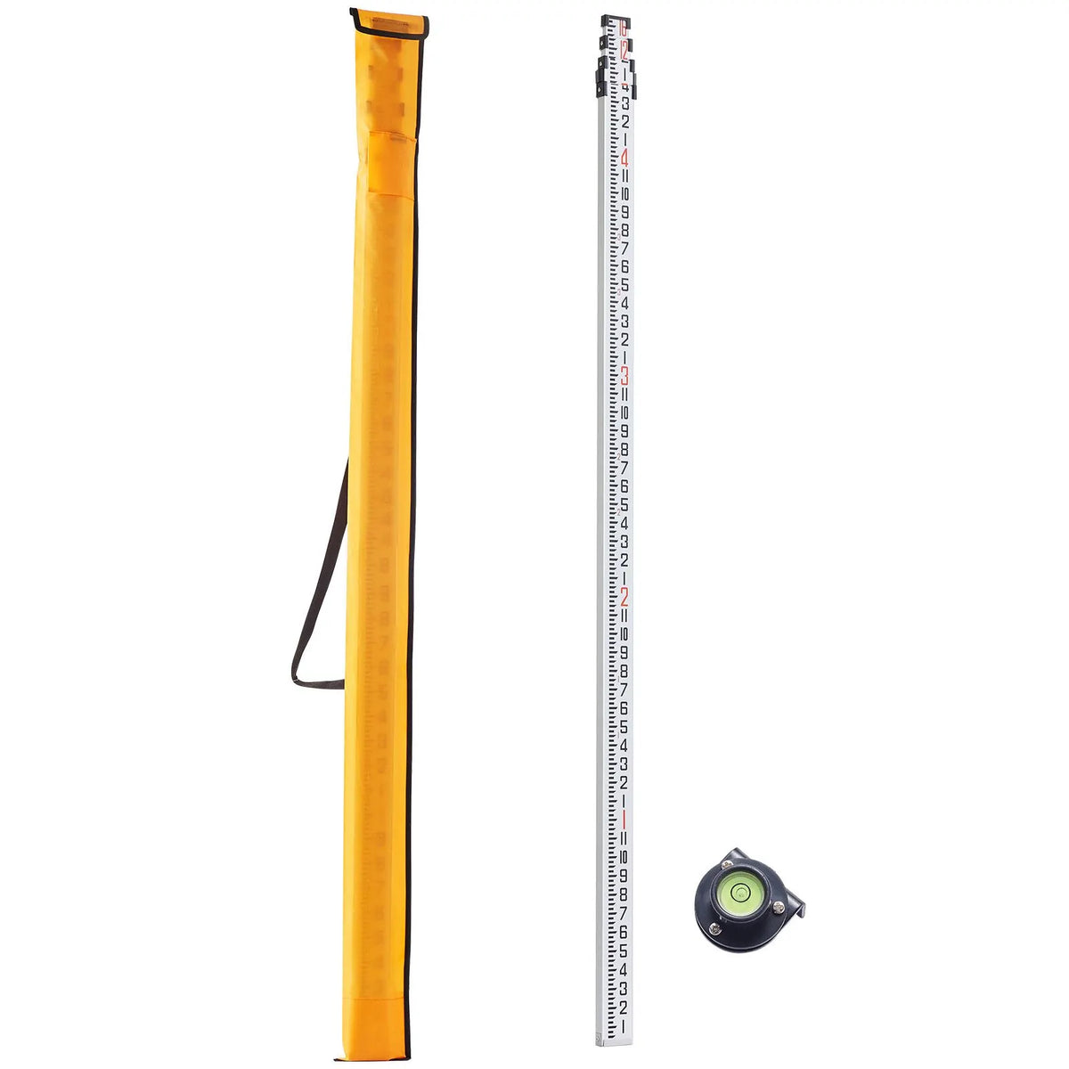 Measuring Rod 16-Feet/8ths 4 Sections Telescopic Grade Rod 1/8in w/ Bag - Image 9