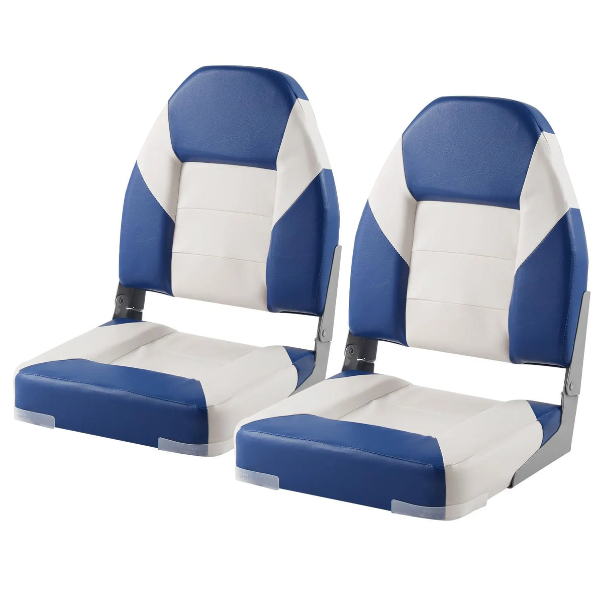 Boat Seats, 555 mm High Back Boat Seat, Folding Boat Chair with Thickened Sponge Padding and Hinge, Fold-Down Boat Captain Chairs for Fishing Boat, Sightseeing Boat, Speedboat, Canoe, 2-Pack - Image 9