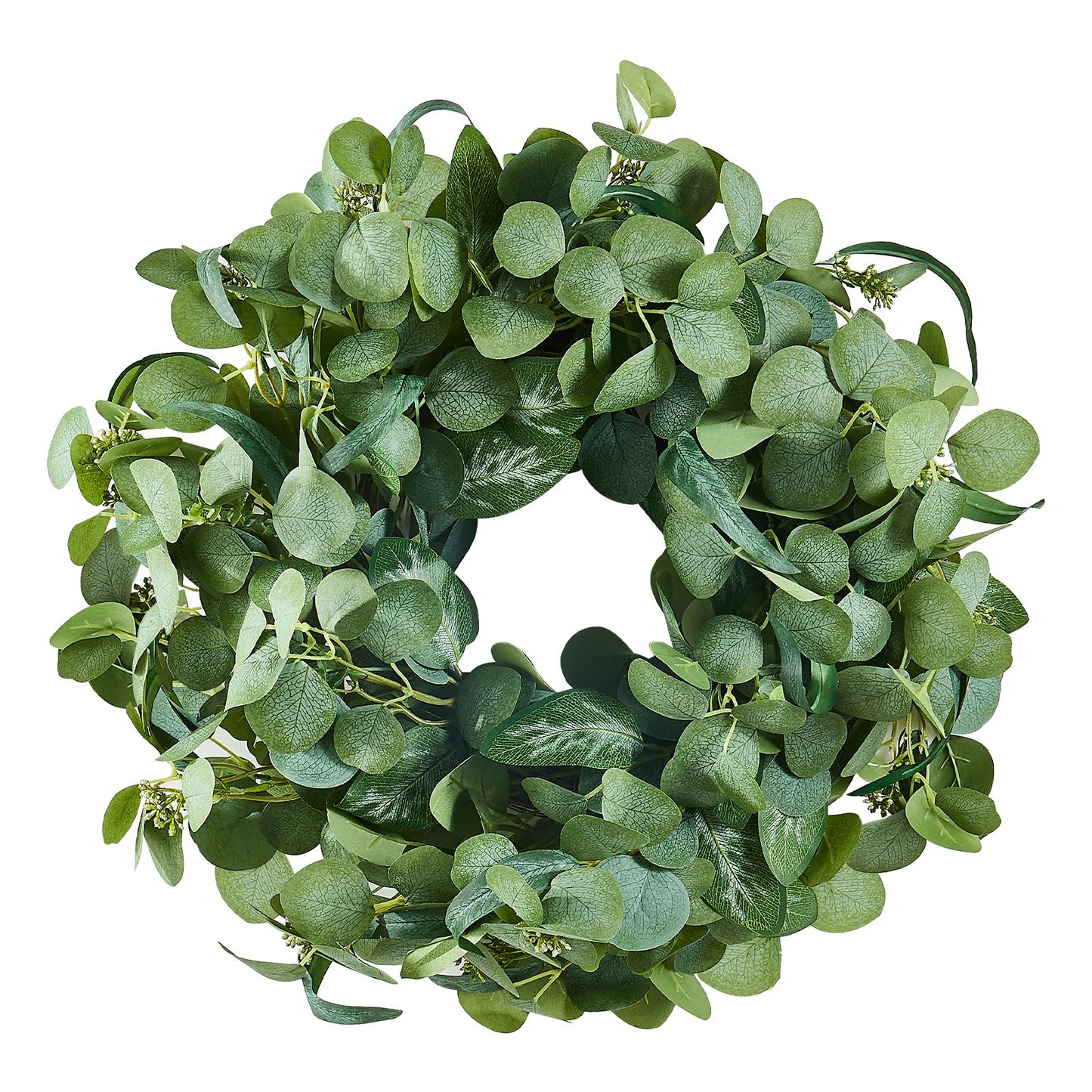 Artificial Decorative Wreath 66.04 cm Green Eucalyptus Leaves Year Round - Image 9