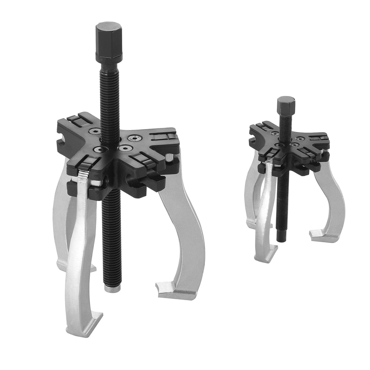 Gear Puller Set, 3" and 7" Puller Kit, 3 Jaw Gear Bearing Flywheel Pulley Removal Tool, 2 or 3 Reversible Jaws Wheel Puller, Vertically and Horizontally, External and Internal, 2-Piece - Image 9