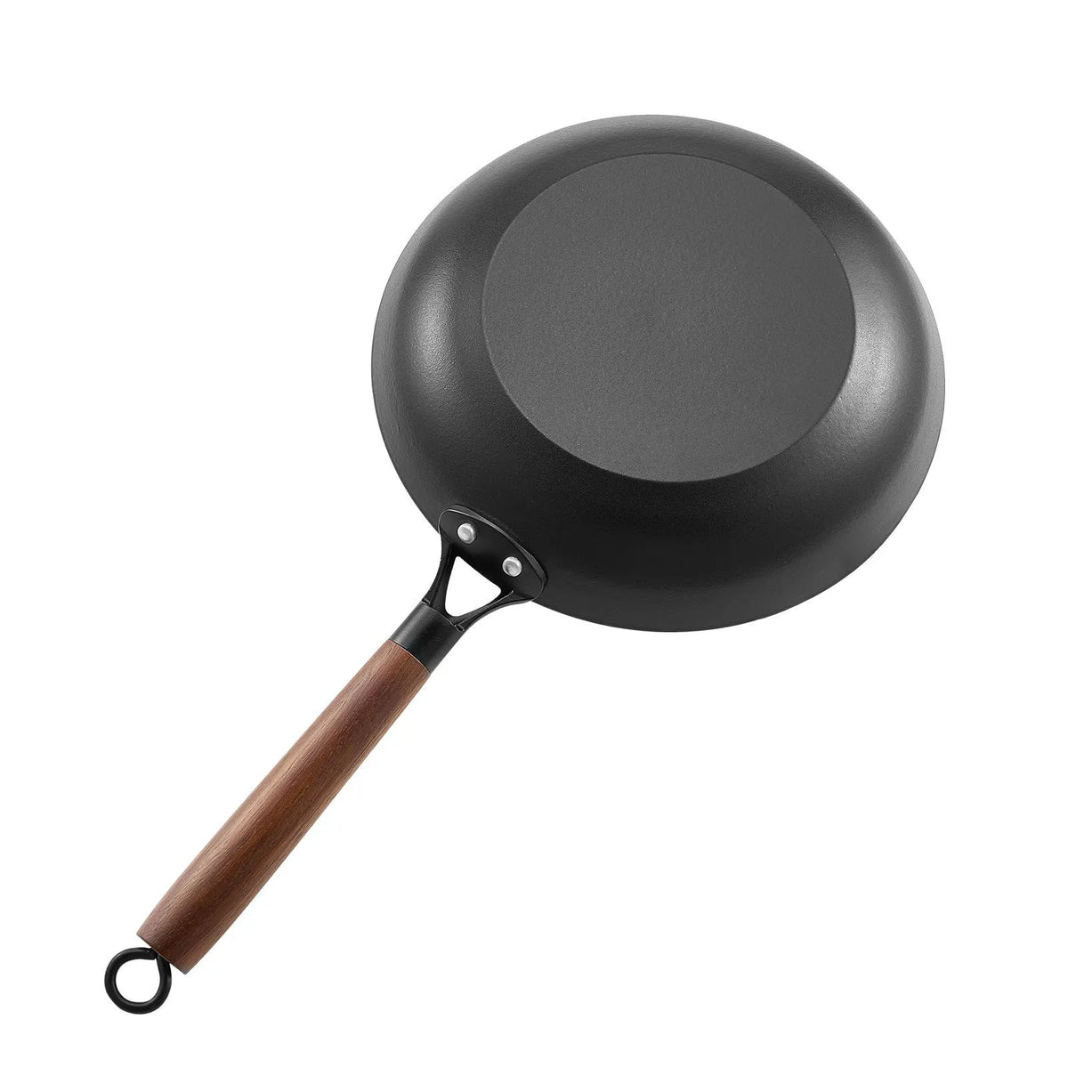 Cast Iron Skillet, 3-Piece Frying Pan Set (205, 265, 310 mm), Nonstick Skillets with Detachable Wood Handle, Pre-Seasoned Chef's Pan, Kitchen Cookware for Gas, Electrical, and Induction, Black - Image 9