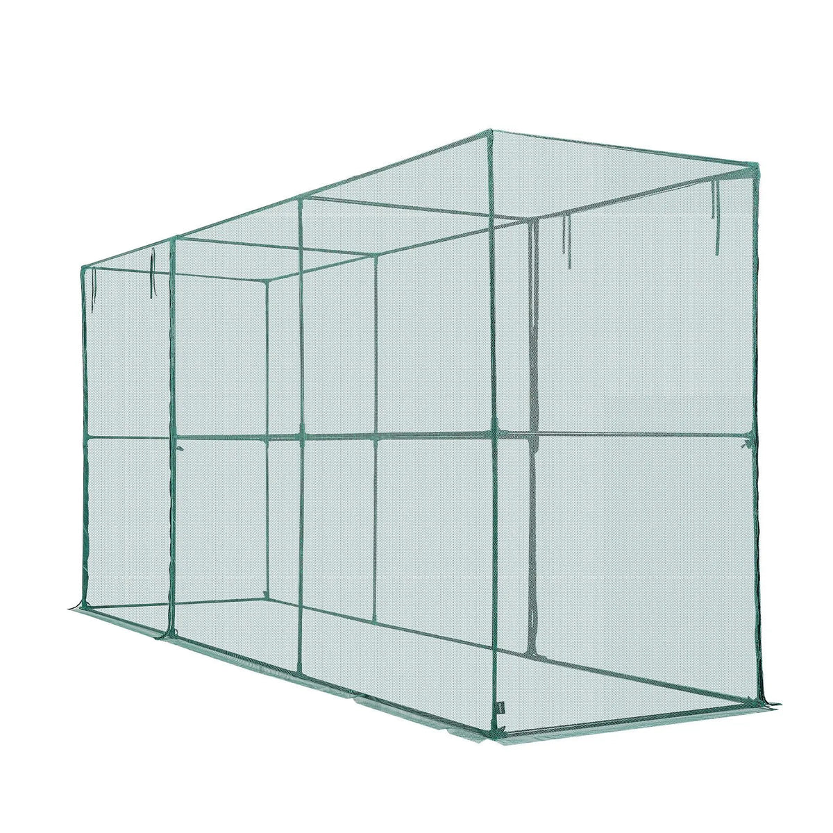 Crop Cage, 3.56 x 1.2 x 1.94 m Plant Protection Tent with Zippered Door, Wind-Resistant Tall Crop Cage, Easy to Install, Outdoor Raised Bed Cover, Tomato Plant Netting for Garden Patio Lawn - Image 8