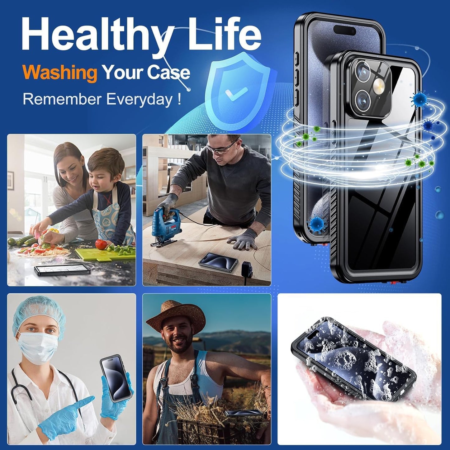 iPhone 12 Mini Waterproof Shockproof Case - Image 5