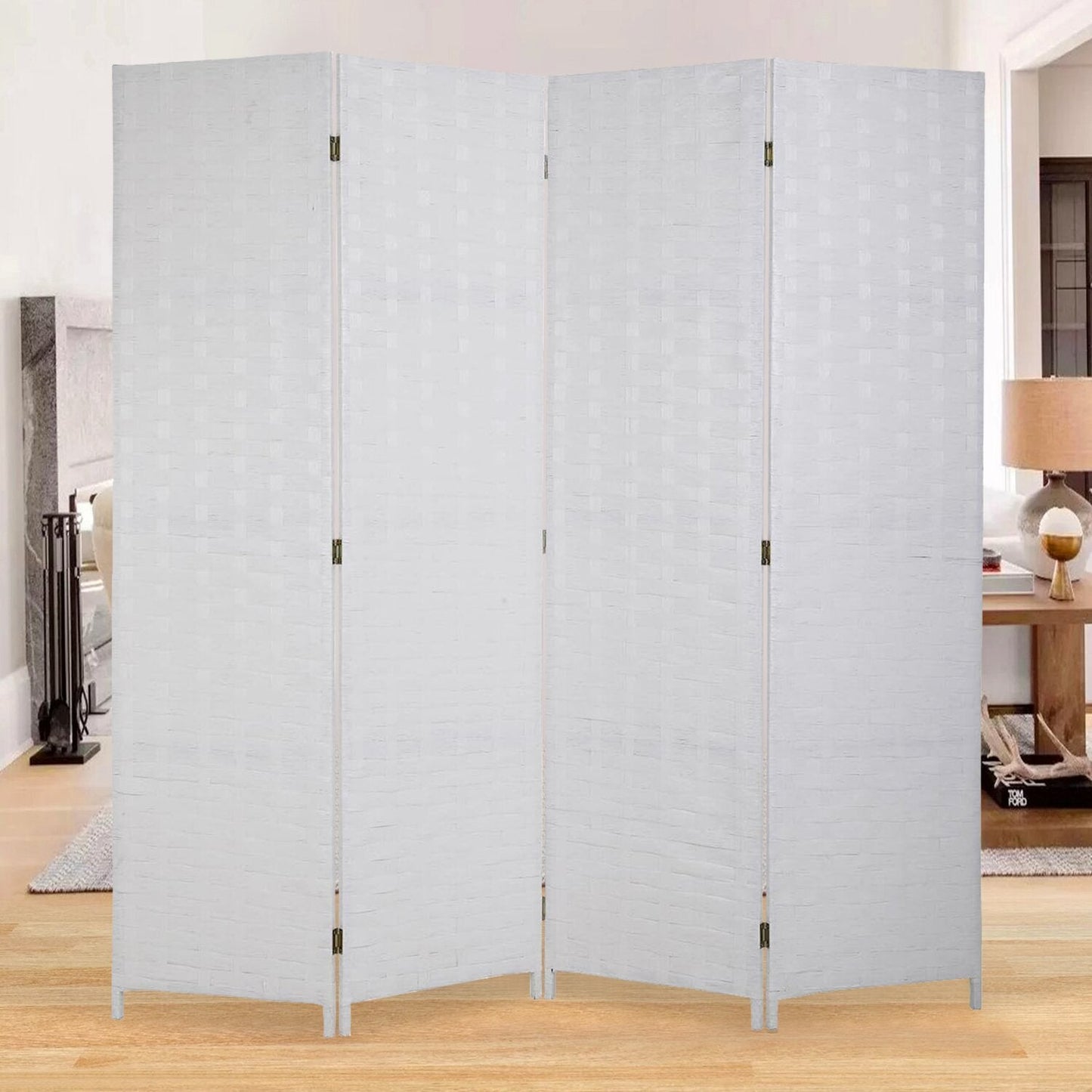 4-Panel Folding Room Divider – Privacy Screen Partition - Image 5
