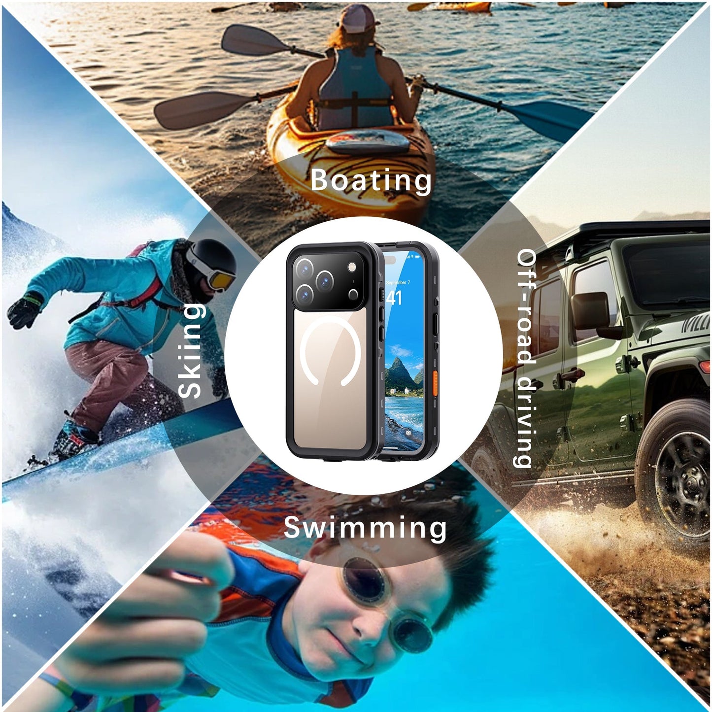 iPhone 17 Pro Waterproof Case Shockproof Lifeproof Case - Image 4