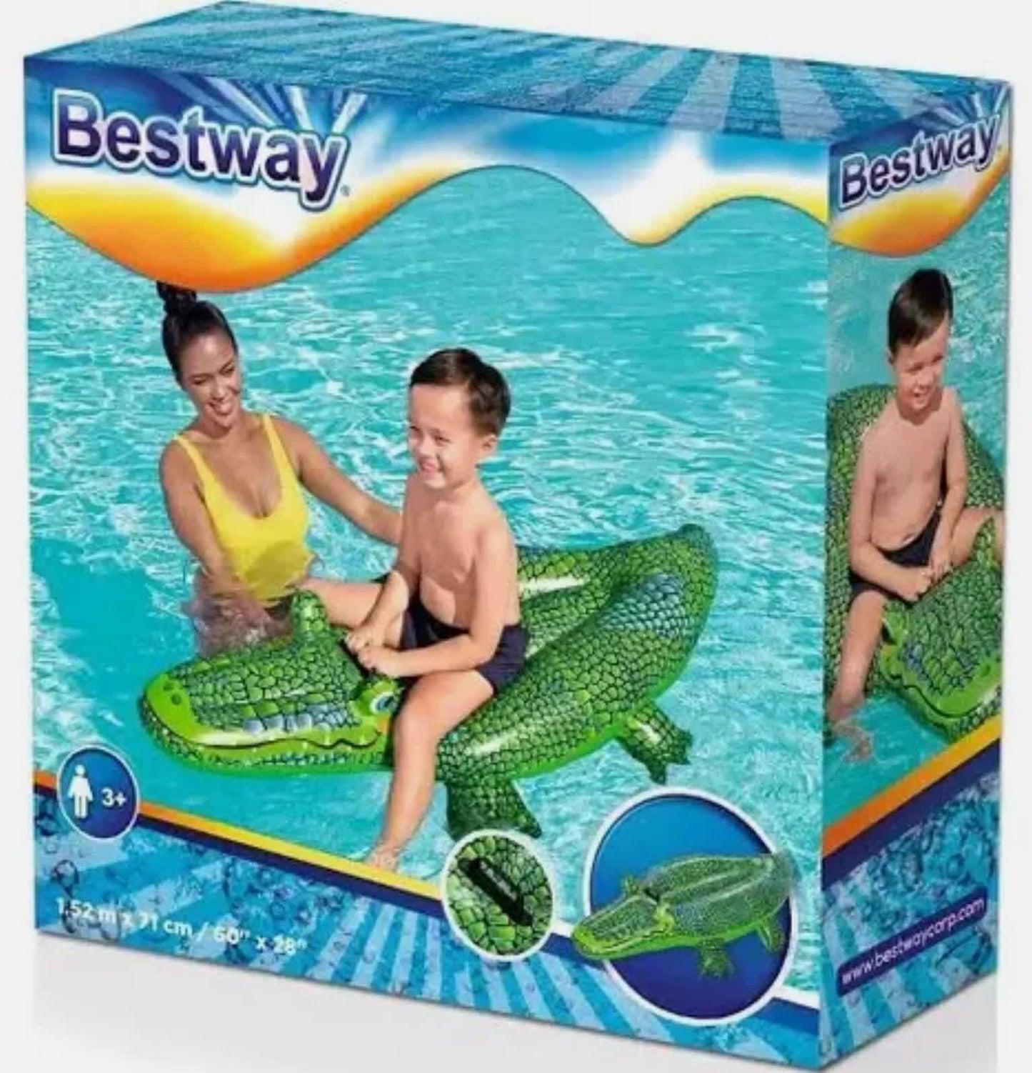 Bestway 1.52m x 71cm Buddy Crocodile Ride-On - Image 4