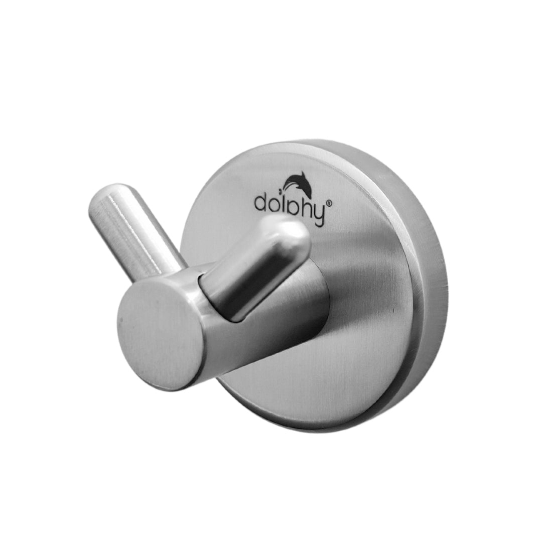 Double Robe Hook - Concealed Fix Brushed Finish - Image 2