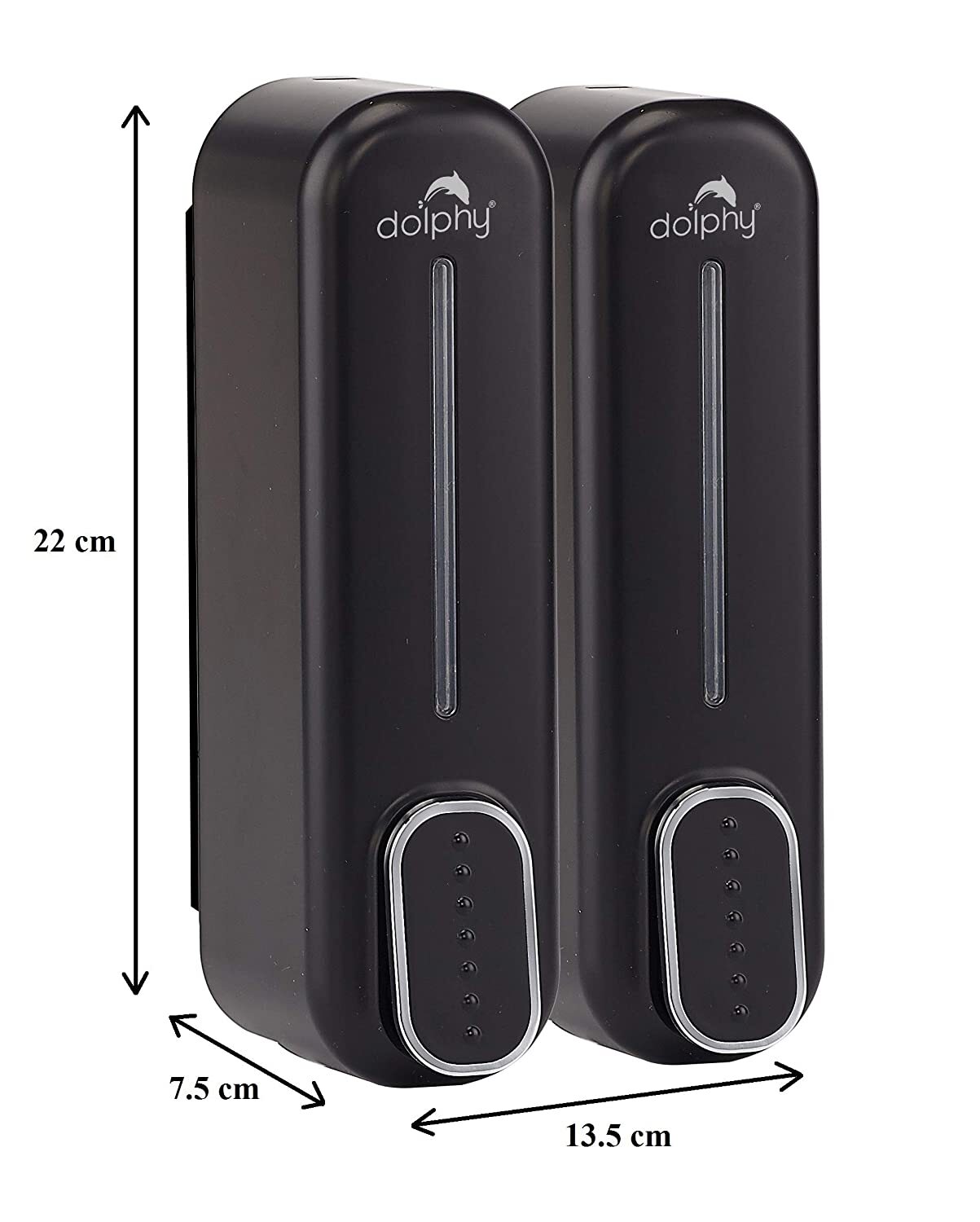 CLASSIC Dual Soap/Shampoo Dispenser 300ml -Black - Image 3