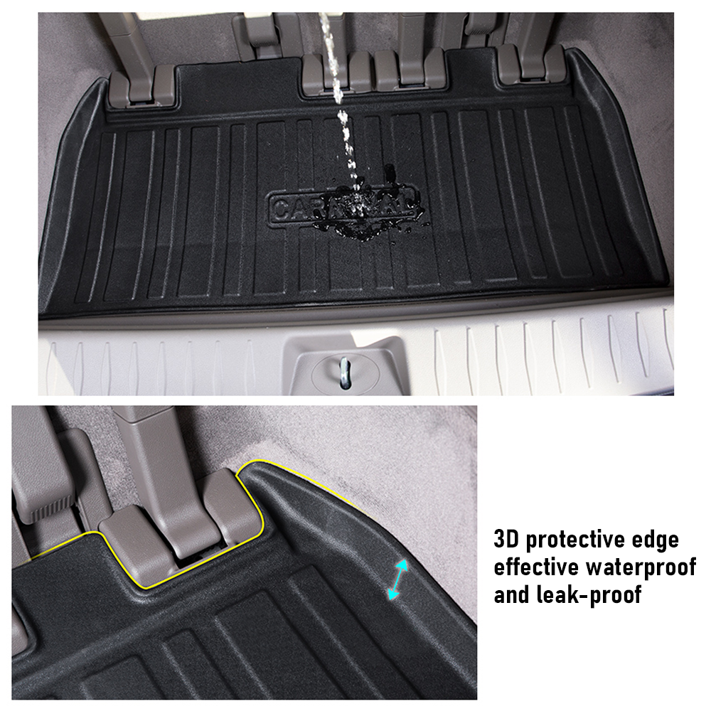 Cargo Mat Kia Carnival 2021-2023 Boot Liner Frunk Mat TPE Cargo Liner All Weather TPE Mat Accessories Rear Trunk Mat Water Proof - Image 9