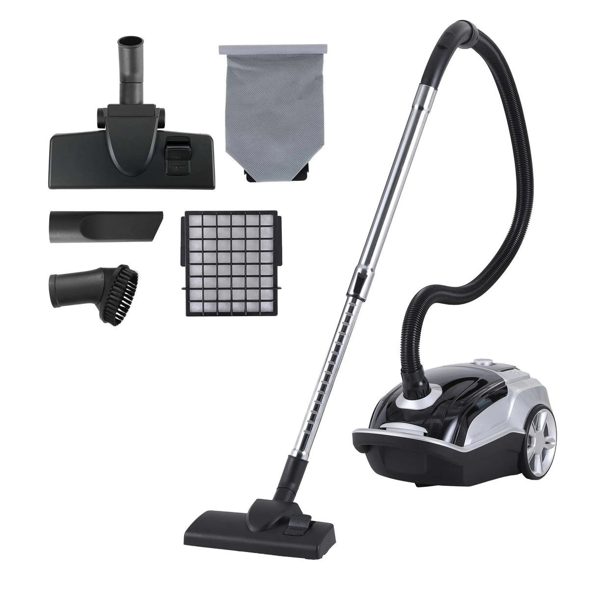 DEVANTI Bagged Vacuum Cleaner Powerful Suction for Carpet Wood Tile Floor - Image 9