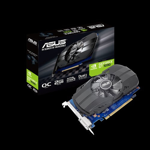 ASUS nVidia Phoenix GeForce GT1030 2GB OC Edition GDDR5 1 Fan, 1xHDMI/1xDVI-D, 1531 Boost NON-RG...