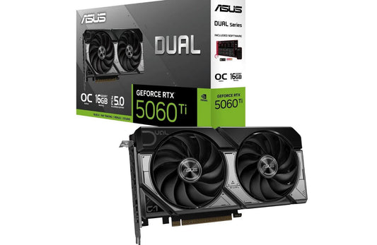 ASUS nVidia GeForce PRIME-RTX5060TI-16G RTX 5060 Ti 16GB GDDR7 2572MHz Boost Clock, RAM 28Gbps, 7...