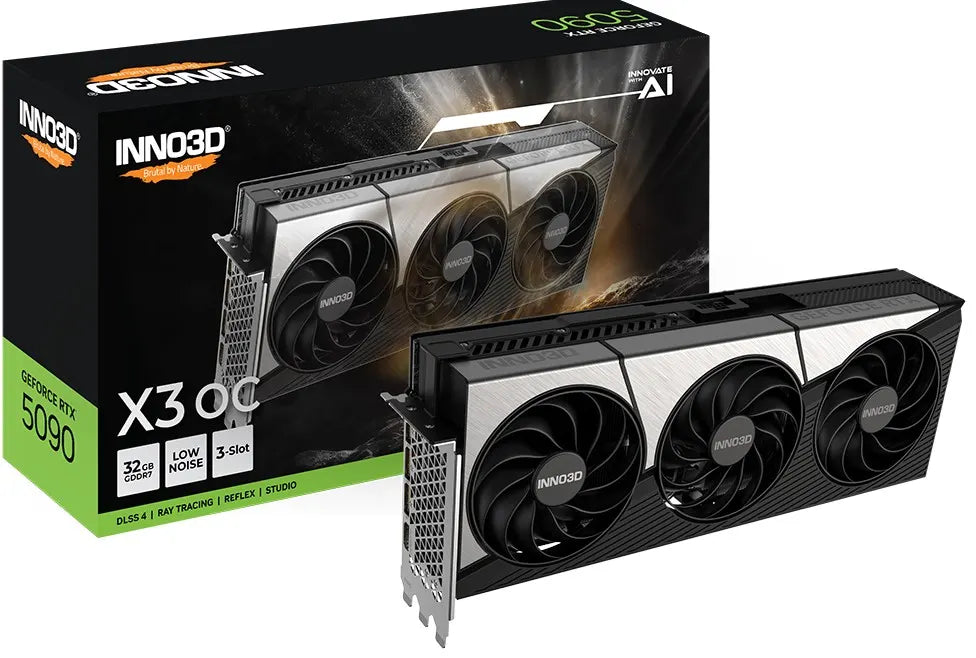 INNO3D nVidia GeForce RTX 5090 X3 OC 32GB GDDR7 2452MHz Boost Clock, RAM 28Gbps, 3x DP, 1xHDMI 33...
