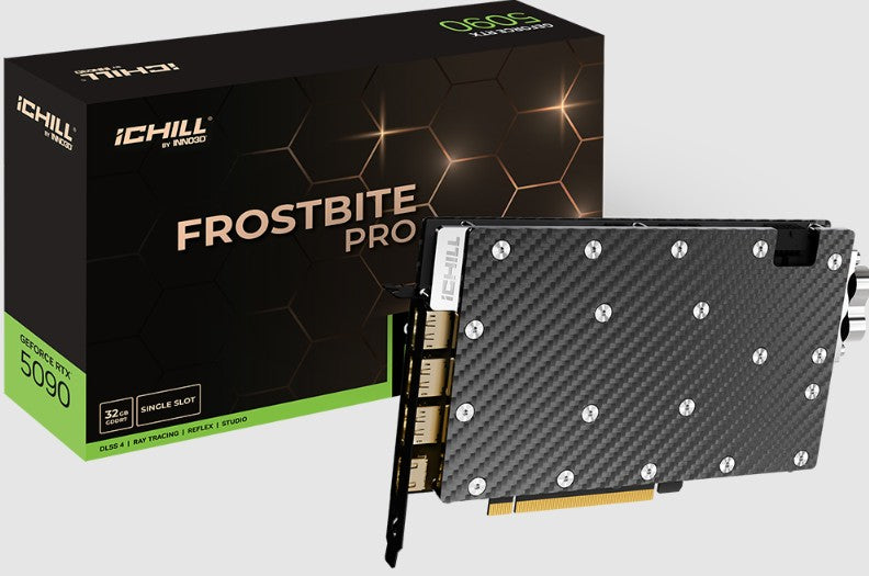 INNO3D nVidia GeForce RTX 5090 ICHILL Frostbite PRO 32GB GDDR7 2407MHz Boost, 3xDP, 1xHDMI 223x1...