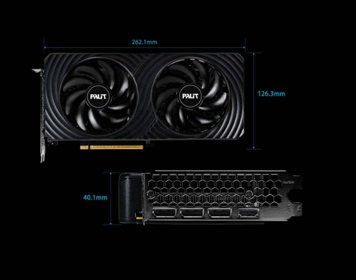 PALIT RTX5050 DUAL 8GB GDDR6 128bit 3-DP HDMI NE65050019P1-GB2070D - Video/Graphics Cards - Image 2