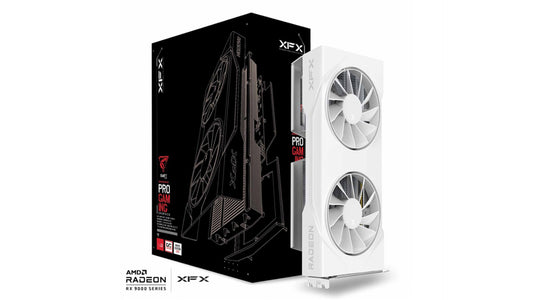 XFX Swift AMD Radeon RX 9060XT OC White Gaming Edition with 16GB GDDR6 HDMI 2xDP, AMD RDNA™ 4 (RX...