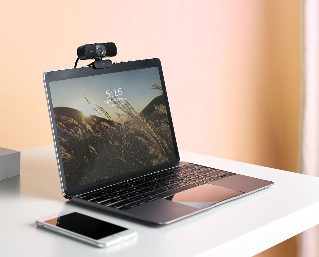 RAPOO C260 Webcam FHD 1080P/HD720P, USB 2.0, 95 degrees Wide Angle, Autofocus, Noise cancelling Mic. - Ideal for TEAMS, Zoom