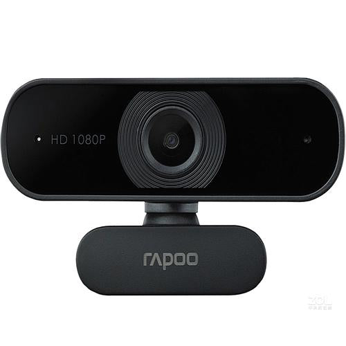 RAPOO C260 Webcam FHD 1080P/HD720P, USB 2.0, 95 degrees Wide Angle, Autofocus, Noise cancelling Mic. - Ideal for TEAMS, Zoom