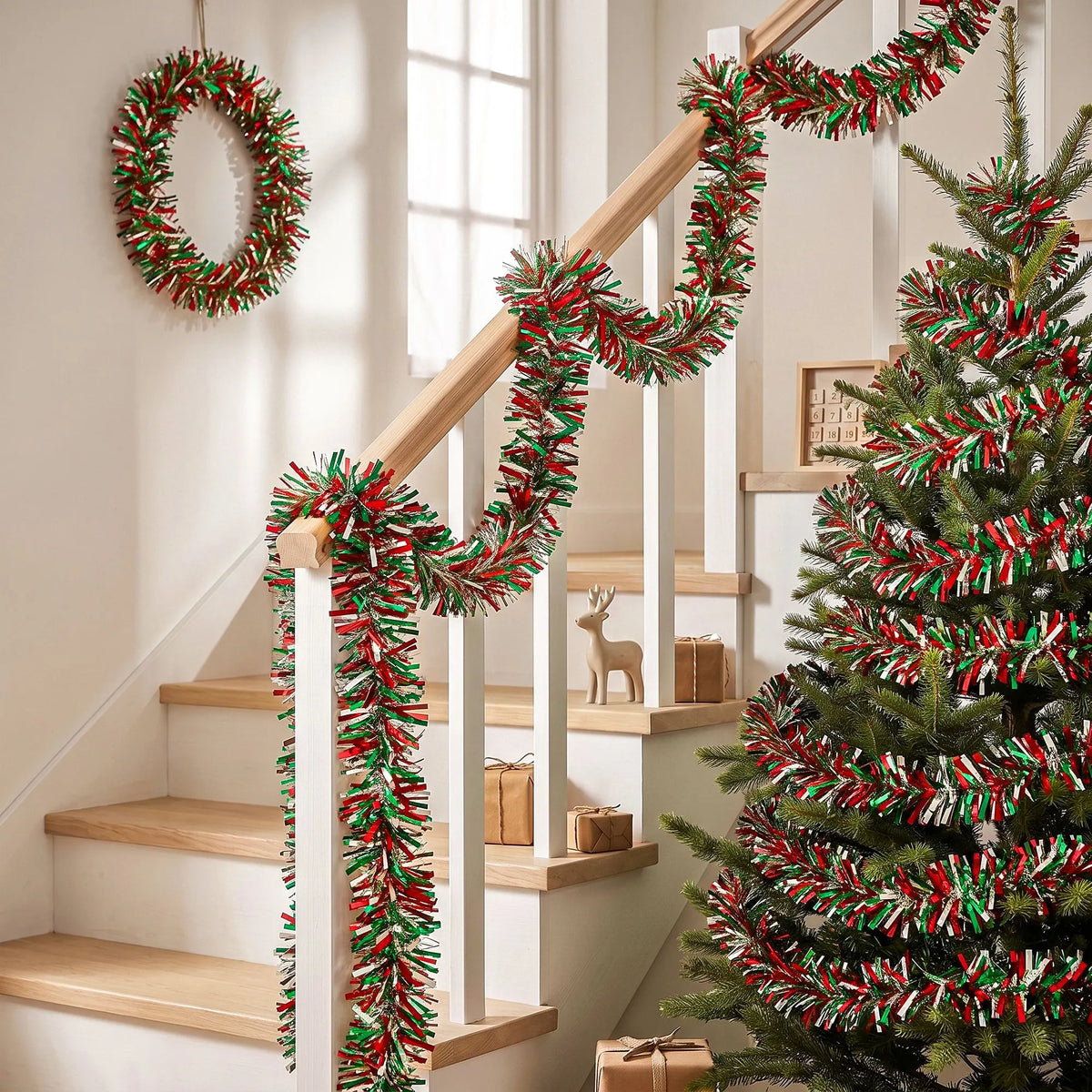 Jingle Jollys 20M Christmas Tinsel Garland Mixed Colors Xmas Party Decoration - Image 9