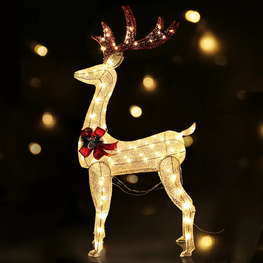 Jingle Jollys Christmas Lights 150cm Reindeer 100 LED Decorations - Image 7