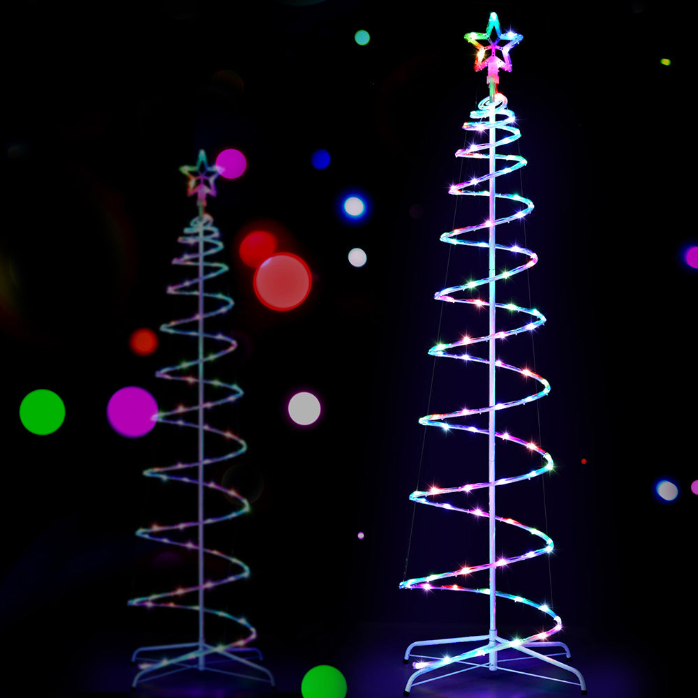 Jingle Jollys Christmas Tree 1.8m 100 RGB LED Rope Lights Xmas Trees Decoration - Image 7