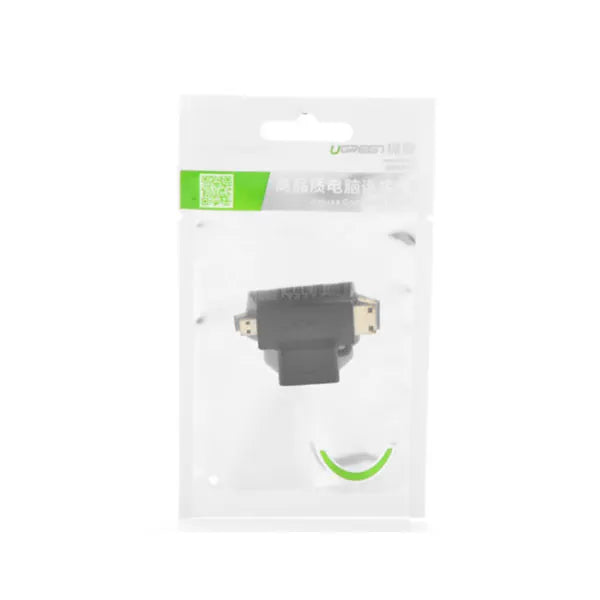 UGREEN Micro HDMI + Mini HDMI Male to HDMI Female Adapter (20144) - Image 3