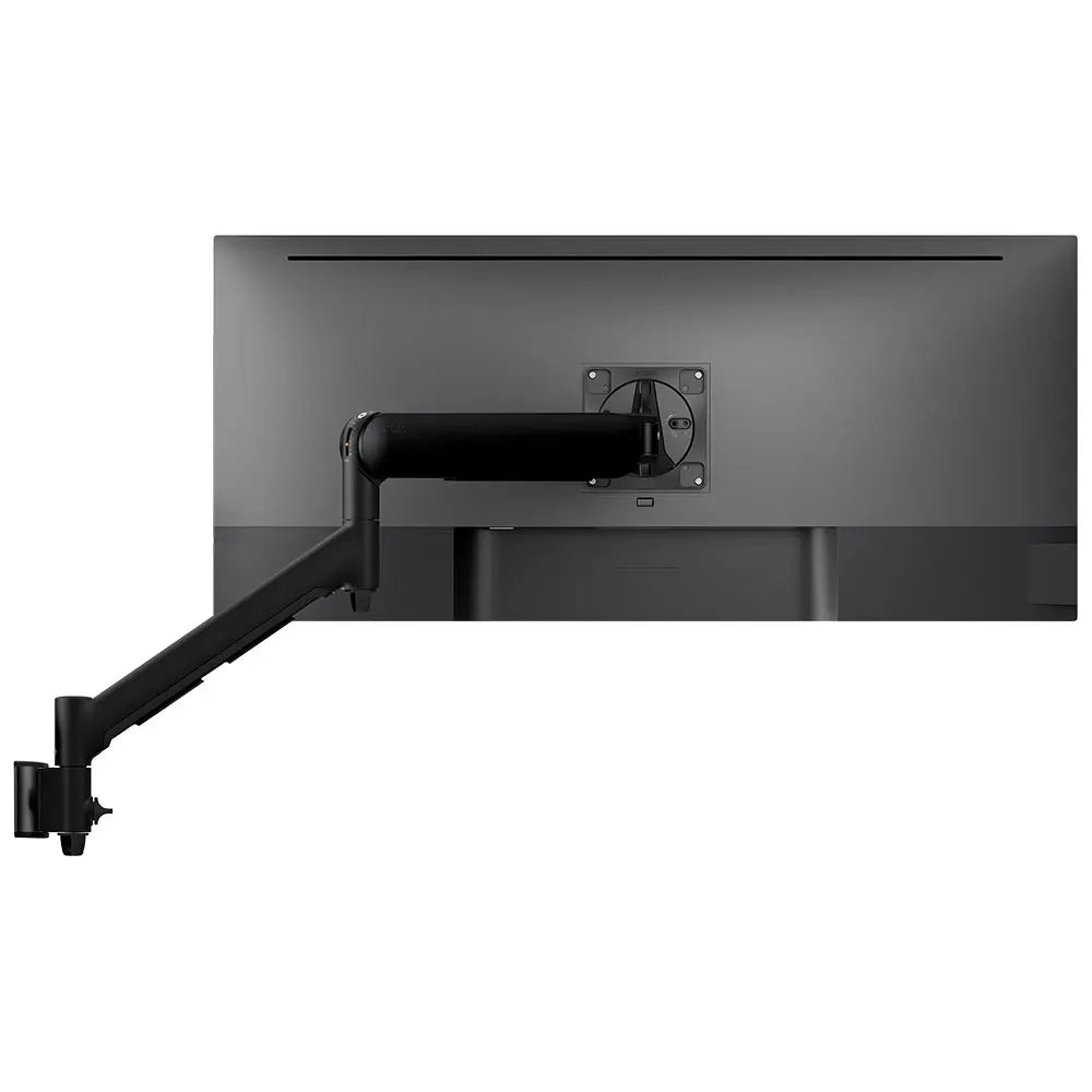 Atdec Single Monitor Dynamic Arm on Wall Channel - Black - Wall Mounts
