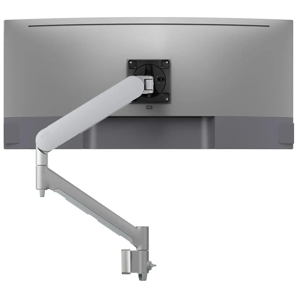 Atdec Single Monitor Dynamic Arm on Wall Channel - Silver - Mounting Solutions