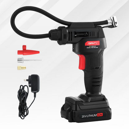 Giantz Cordless Tyre Inflator Portable Air Compressor Pump 20V 120PSI Digital LED - Image 7