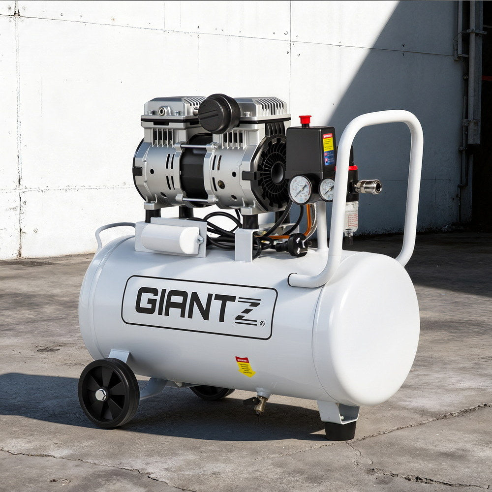 Giantz 30L Air Compressor Quiet 0.75HP Oil-Free Portable Tyre Inflator 40L/Min - Image 7