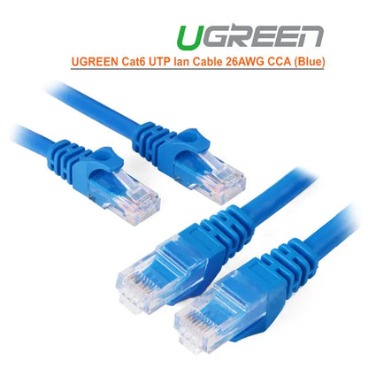 UGREEN Cat6 UTP lan cable blue color 26AWG CCA 10M (11205) - Image 2