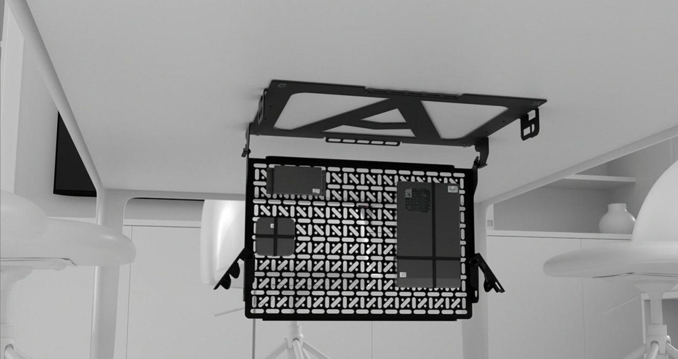 Atdec AD-AC-PH-B Hinged Media Storage - Monitors - Mounts