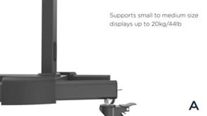Atdec TVC TV/AV Cart. Displays 32" to 55" & 20kg - Mobile Trolleys - Image 4